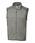 Cutter & Buck Tall Mainsail Sweater-Knit Full Zip Vest