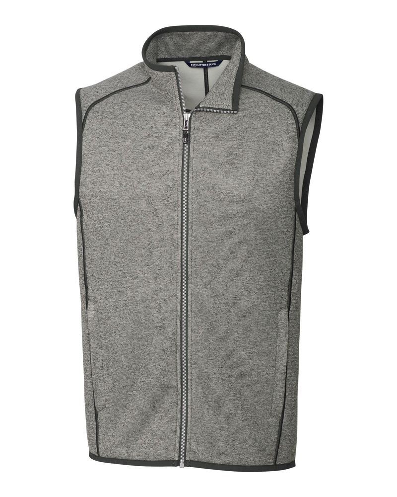 Cutter & Buck Tall Mainsail Sweater-Knit Full Zip Vest