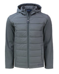 Cutter & Buck Evoke Hybrid Eco Softshell Recycled Full Zip Hooded Jacket