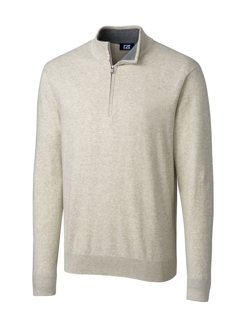 Cutter & Buck Tall Lakemont Tri-Blend Quarter Zip Pullover Sweater