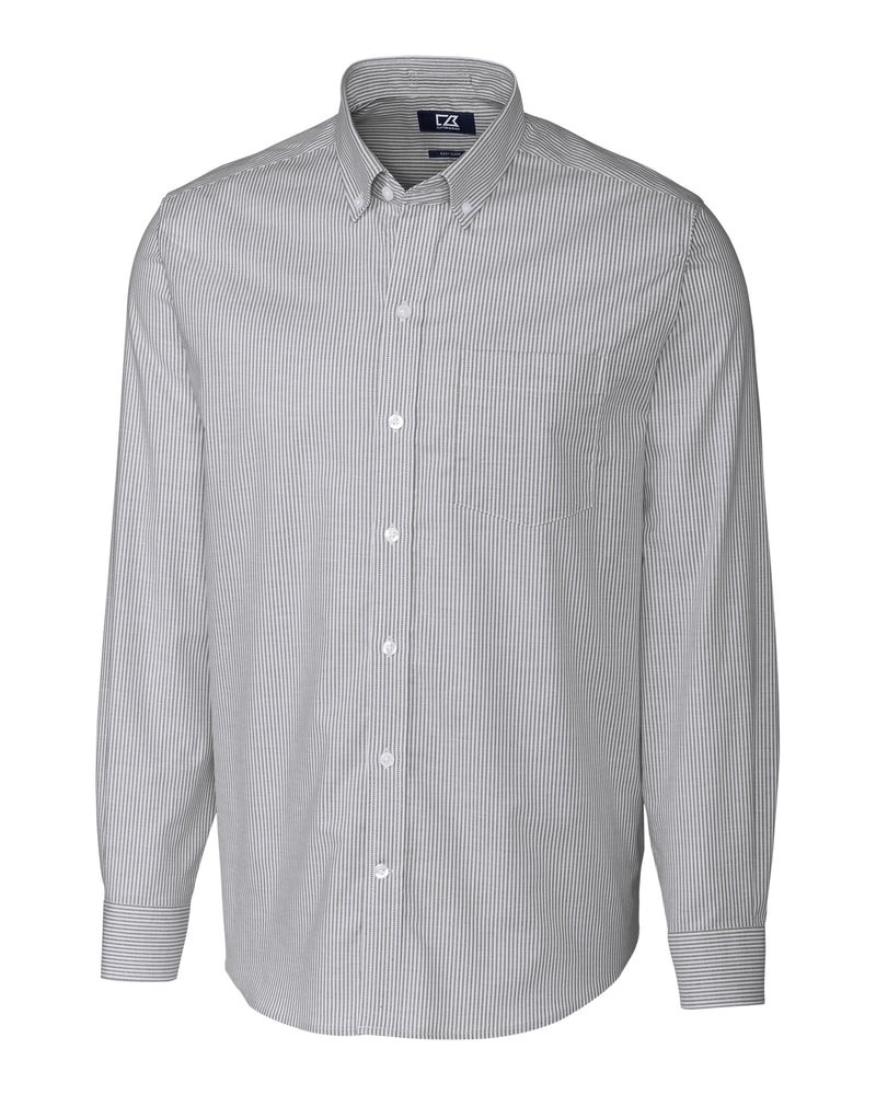 Cutter & Buck Tall Stretch Oxford Stripe Long Sleeve Dress Shirt