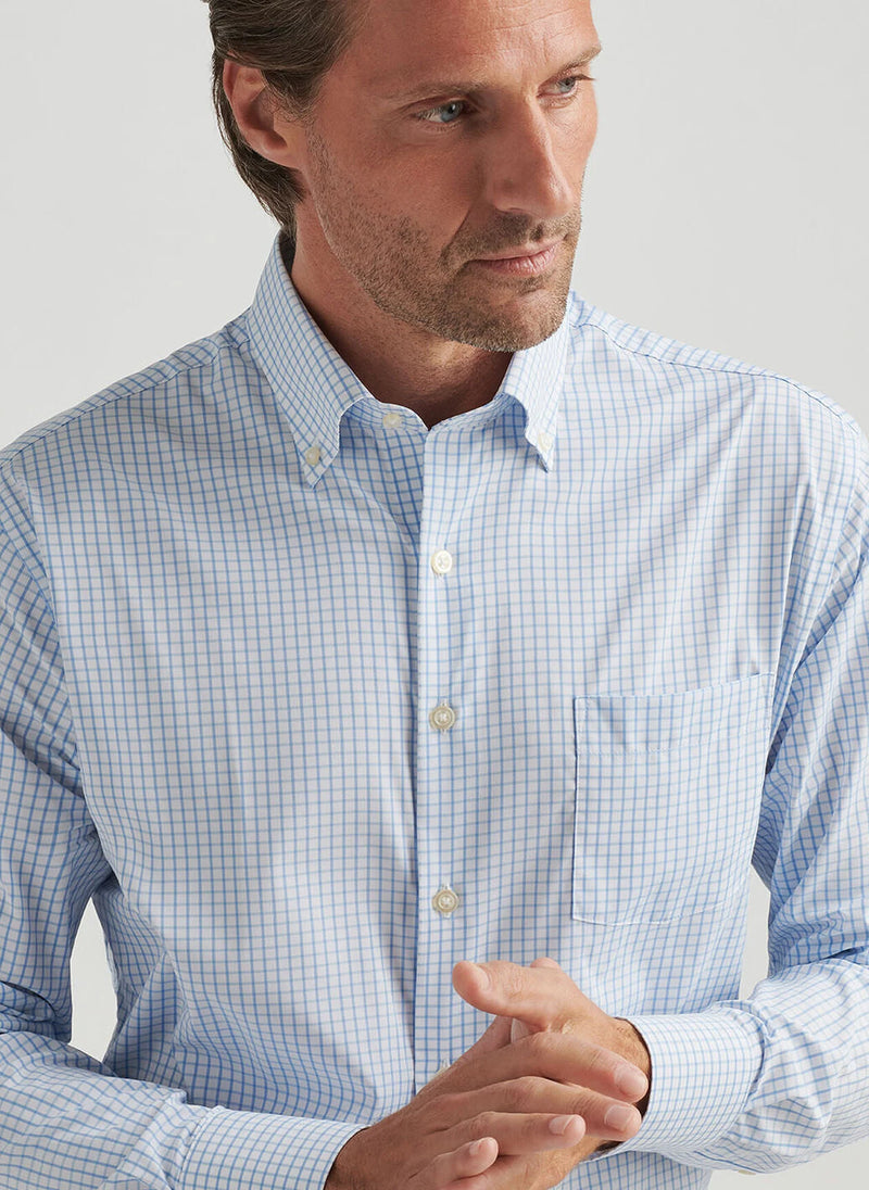 no-logo Peter Millar Hanford Performance Twill Sport Shirt-Peter Millar-Thread Logic