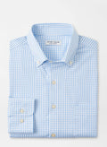 no-logo Peter Millar Hanford Performance Twill Sport Shirt-Peter Millar-Cottage Blue-S-*Specialty Item* (may take longer to process and ship separately)-Thread Logic