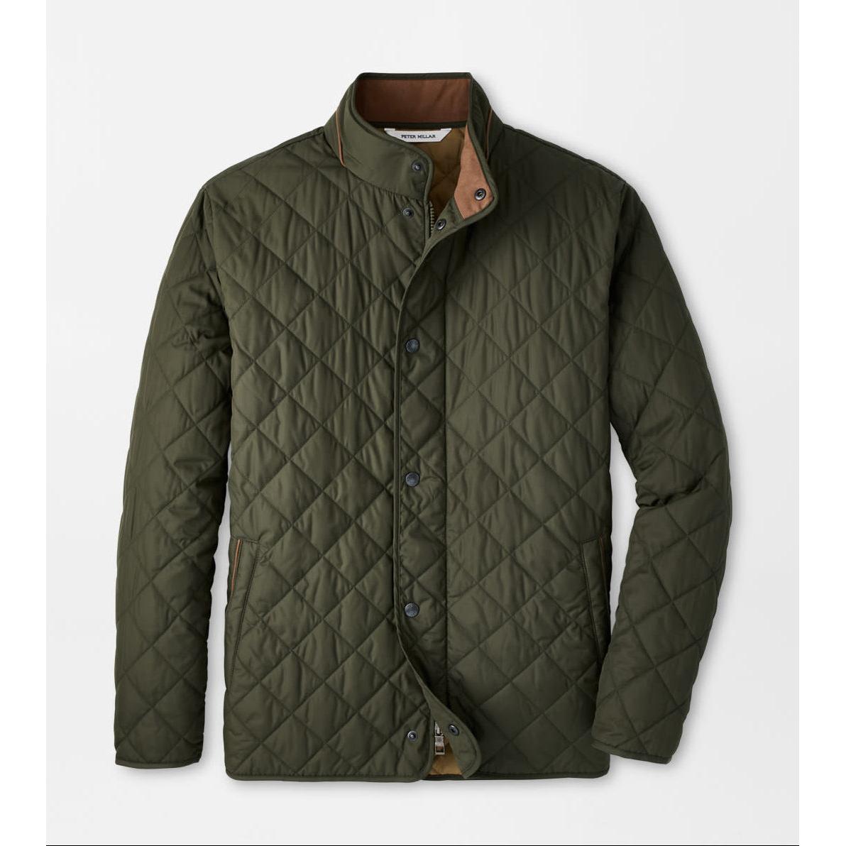 no-logo Peter Millar Suffolk Coat-Quarter Zips-Peter Millar-Olive-S-Thread Logic