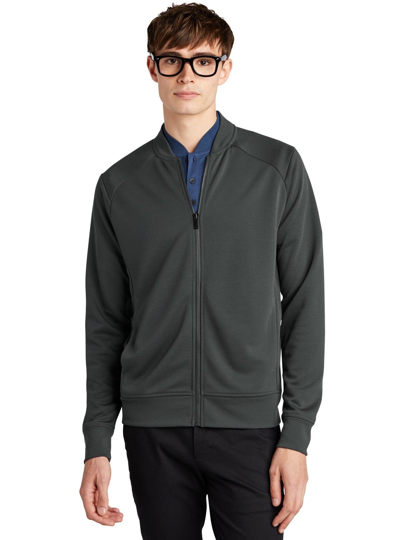 no-logo MERCER+METTLE Double-Knit Bomber-Regular-Mercer Mettle-Thread Logic