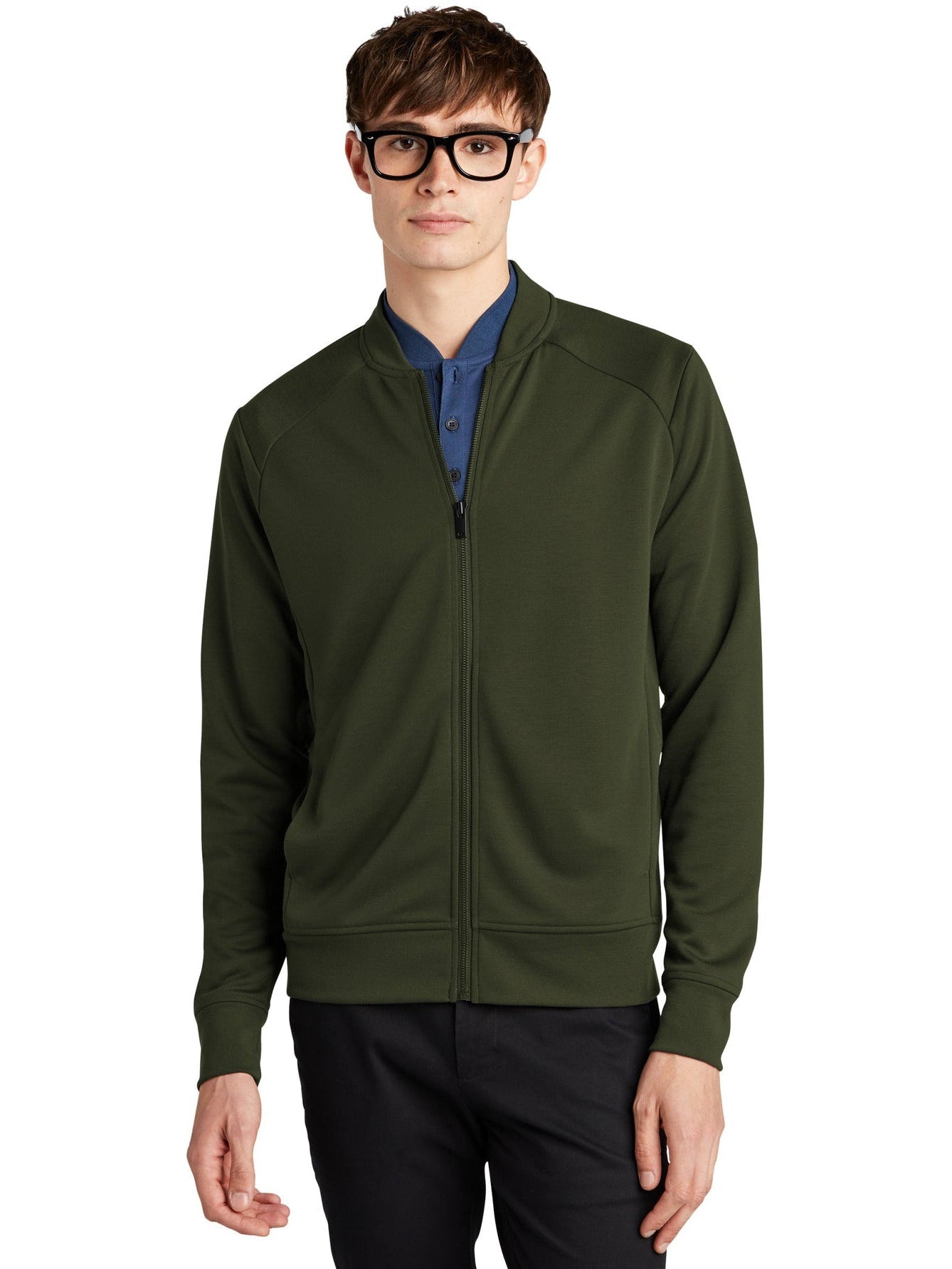 no-logo MERCER+METTLE Double-Knit Bomber-Regular-Mercer Mettle-Thread Logic