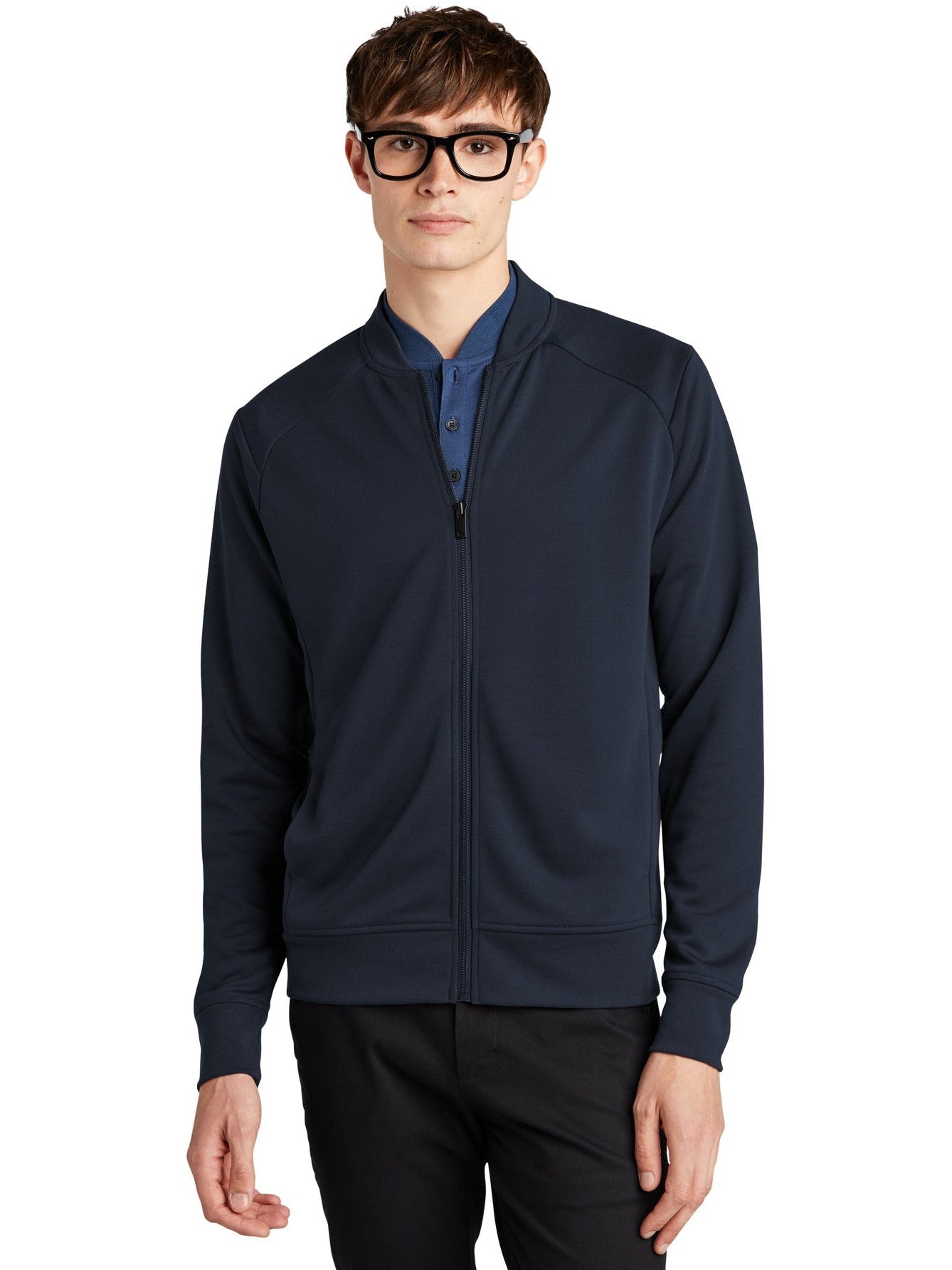 no-logo MERCER+METTLE Double-Knit Bomber-Regular-Mercer Mettle-Thread Logic