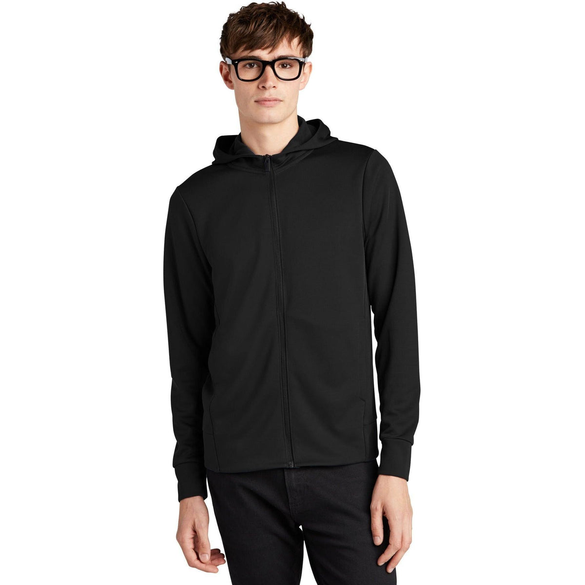 no-logo MERCER+METTLE Double-Knit Full-Zip Hoodie-Regular-Mercer Mettle-Thread Logic