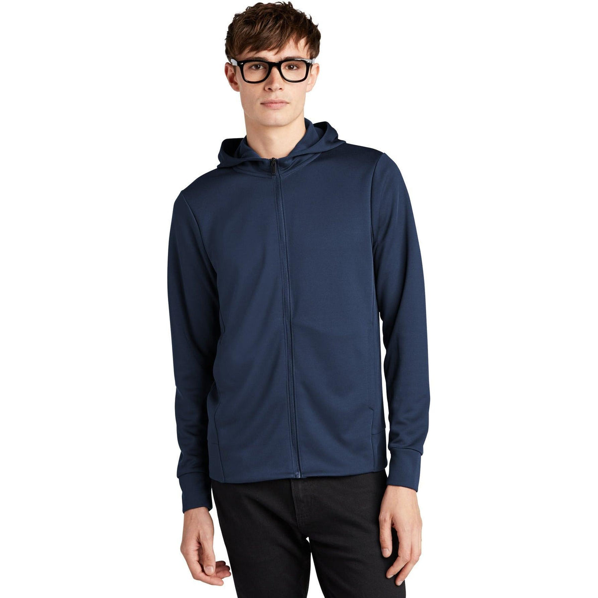 no-logo MERCER+METTLE Double-Knit Full-Zip Hoodie-Regular-Mercer Mettle-Thread Logic