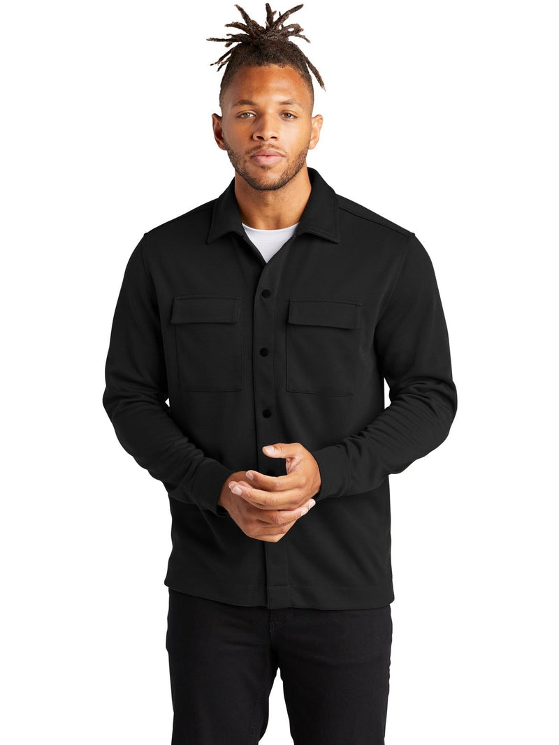 no-logo MERCER+METTLE Double-Knit Snap Front Jacket-Regular-Mercer Mettle-Thread Logic