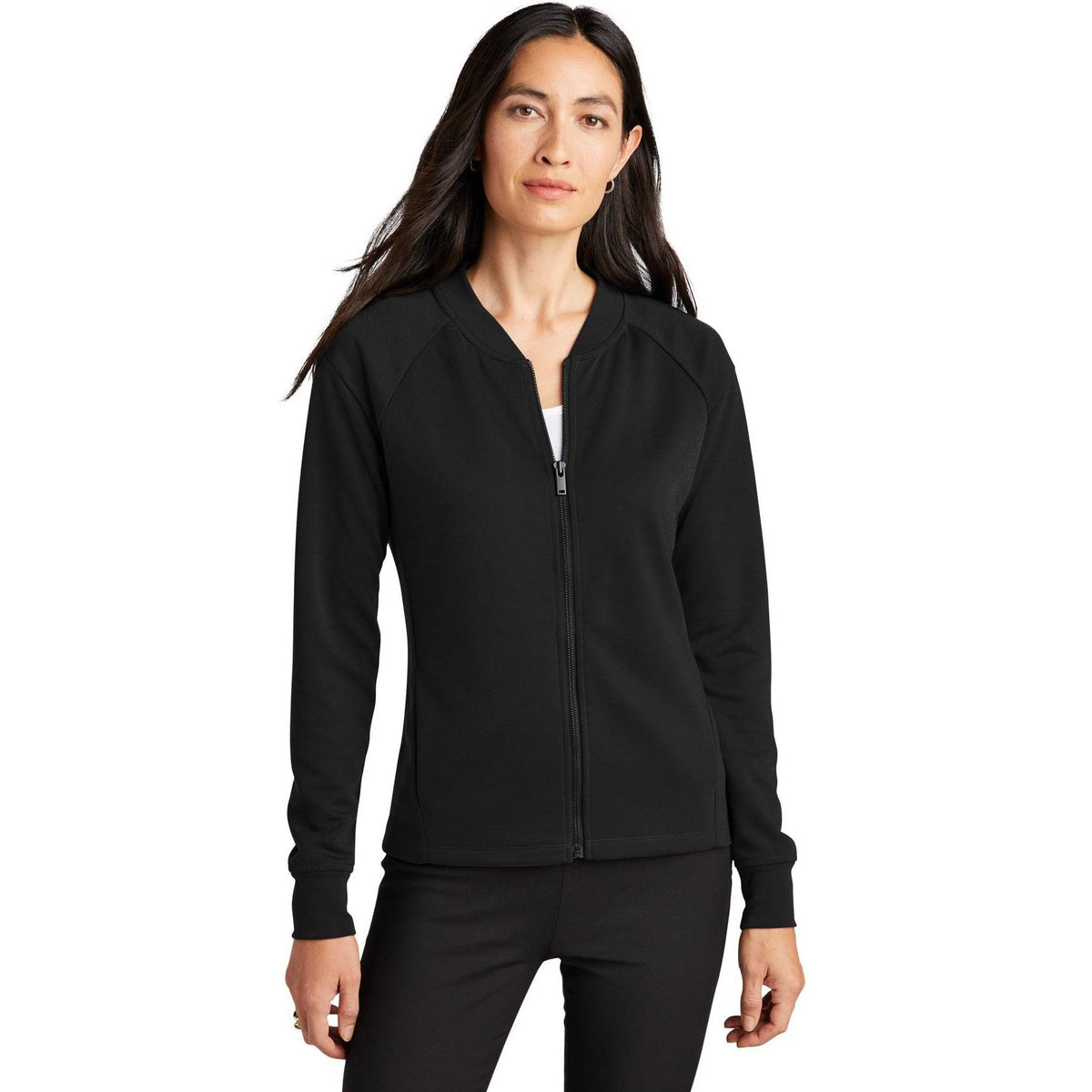 no-logo MERCER+METTLE Ladies Double-Knit Bomber-Regular-Mercer Mettle-Thread Logic