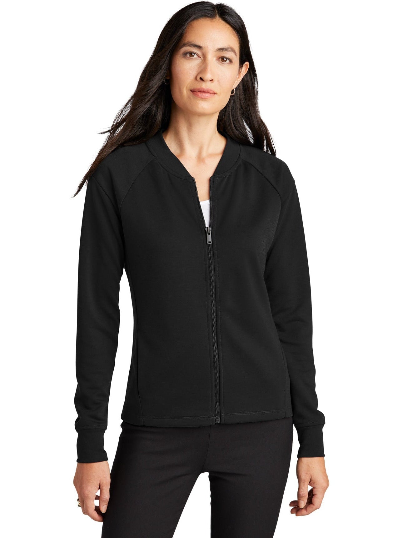 no-logo MERCER+METTLE Ladies Double-Knit Bomber-Regular-Mercer Mettle-Thread Logic