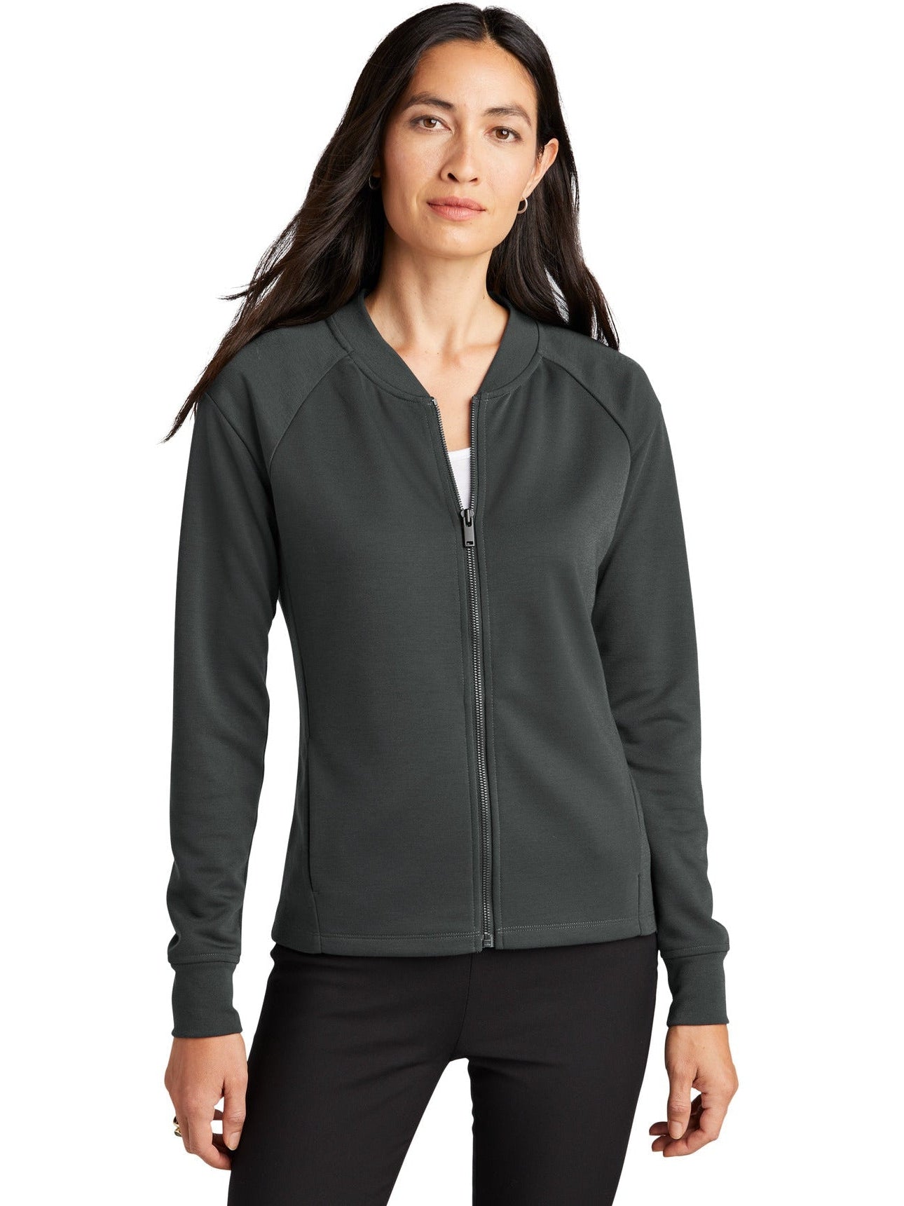 no-logo MERCER+METTLE Ladies Double-Knit Bomber-Regular-Mercer Mettle-Thread Logic