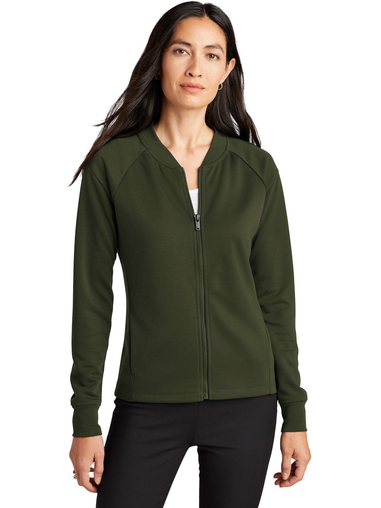 no-logo MERCER+METTLE Ladies Double-Knit Bomber-Regular-Mercer Mettle-Thread Logic