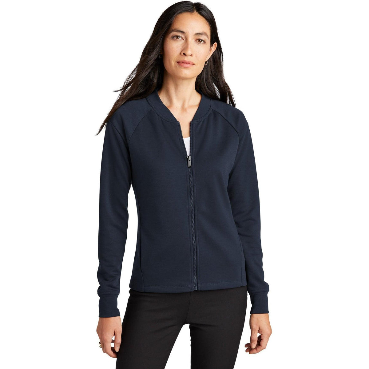 no-logo MERCER+METTLE Ladies Double-Knit Bomber-Regular-Mercer Mettle-Thread Logic