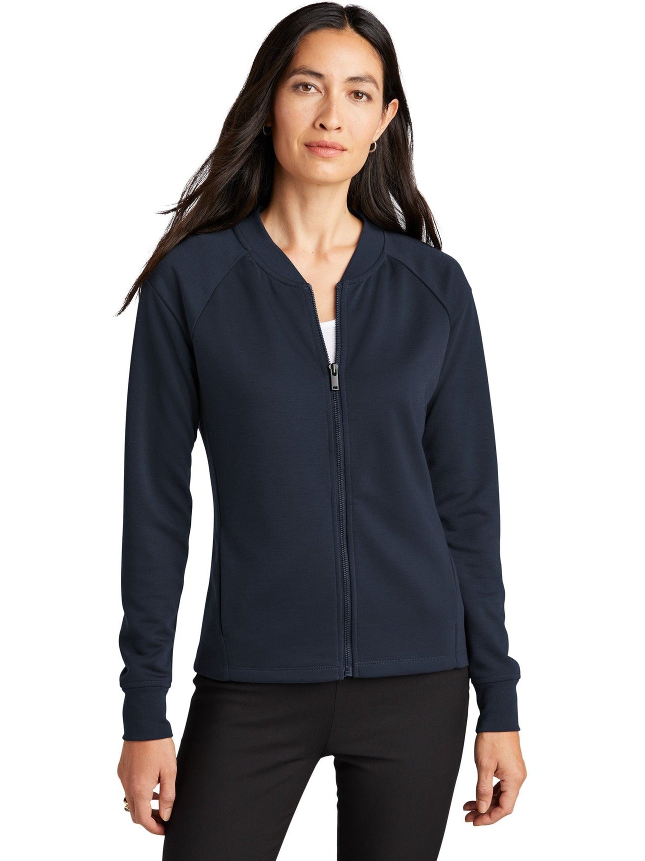 no-logo MERCER+METTLE Ladies Double-Knit Bomber-Regular-Mercer Mettle-Thread Logic