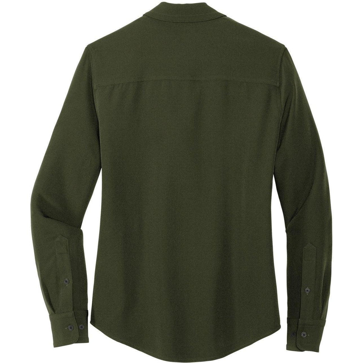 no-logo MERCER+METTLE Ladies Stretch Crepe Long Sleeve Camp Blouse-Regular-Mercer Mettle-Thread Logic