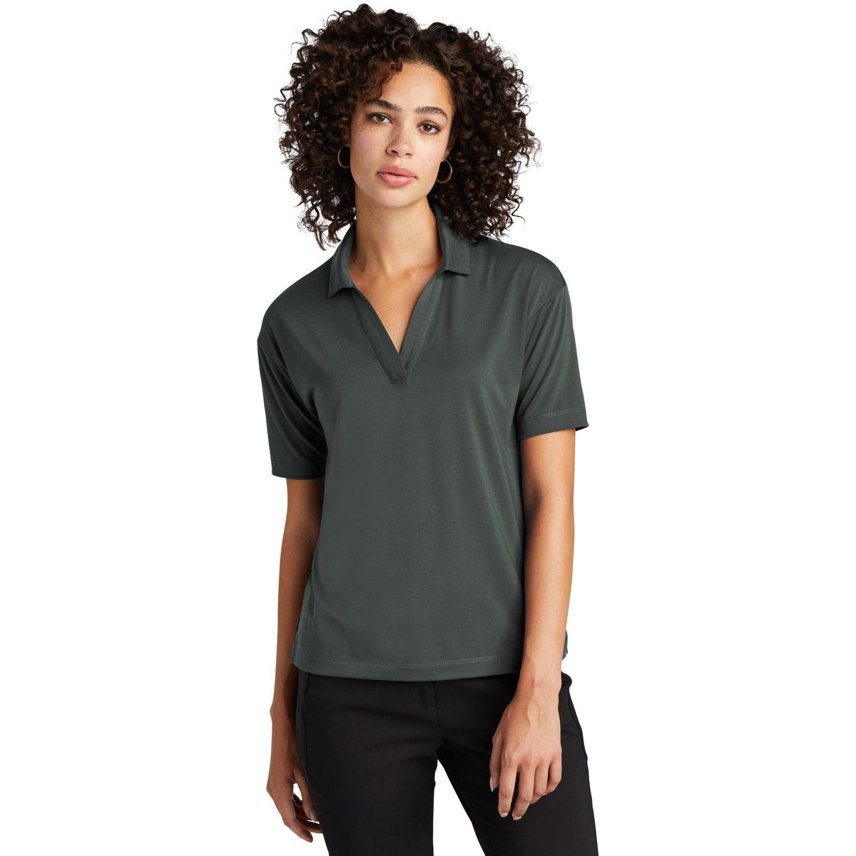 no-logo MERCER+METTLE Ladies Stretch Jersey Polo-Regular-Mercer Mettle-Thread Logic