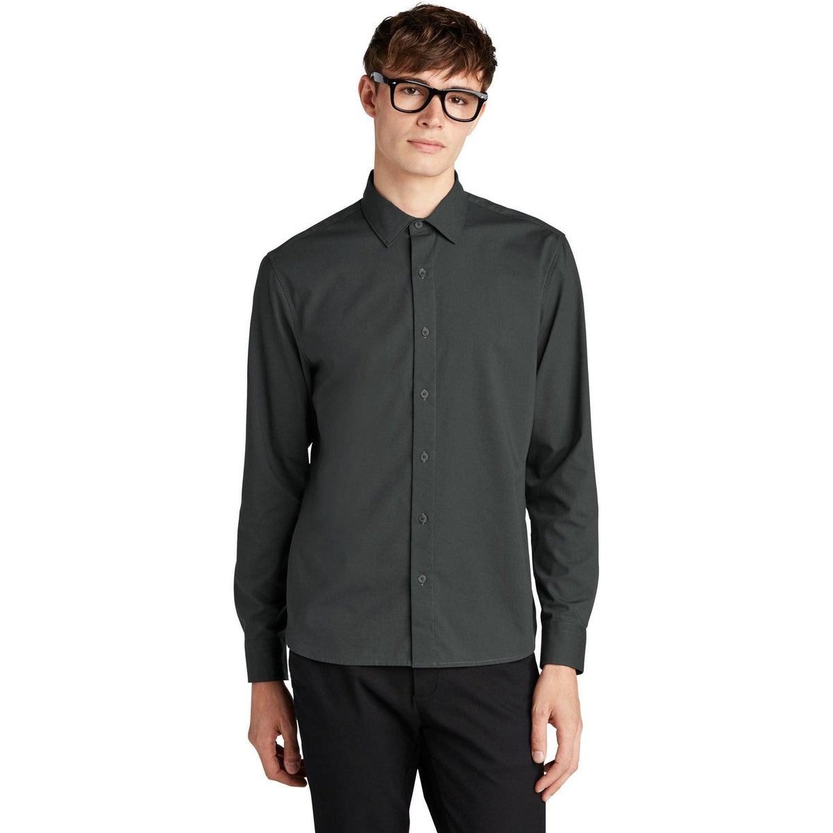 no-logo MERCER+METTLE Long Sleeve Stretch Woven Shirt-Regular-Mercer Mettle-Thread Logic