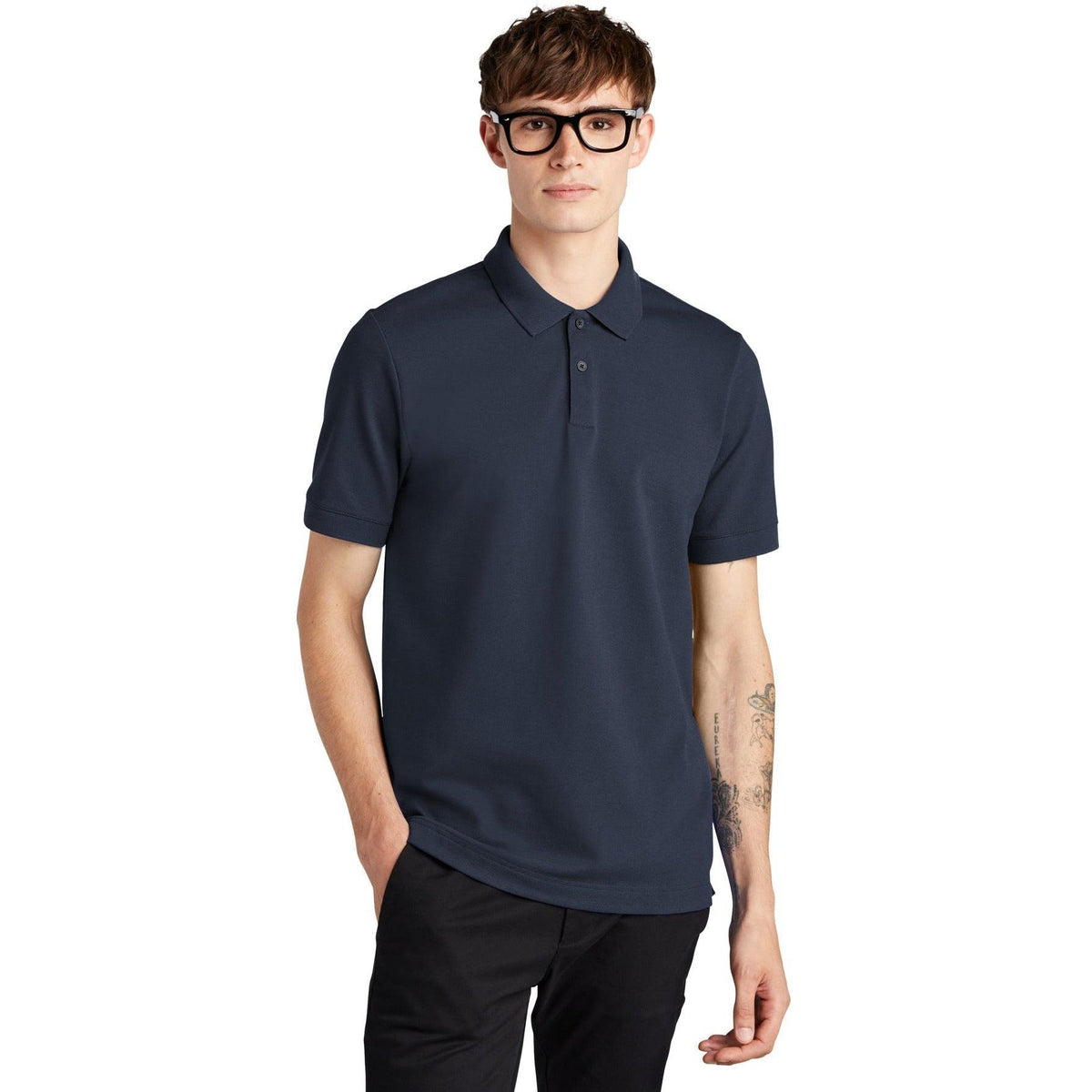 no-logo MERCER+METTLE Stretch Heavyweight Pique Polo-Regular-Mercer Mettle-Thread Logic