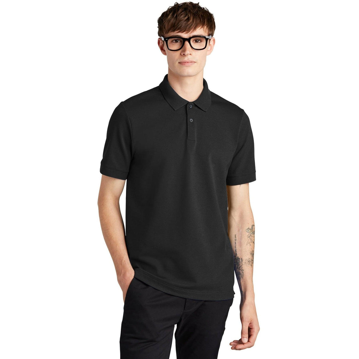 no-logo MERCER+METTLE Stretch Heavyweight Pique Polo-Regular-Mercer Mettle-Thread Logic