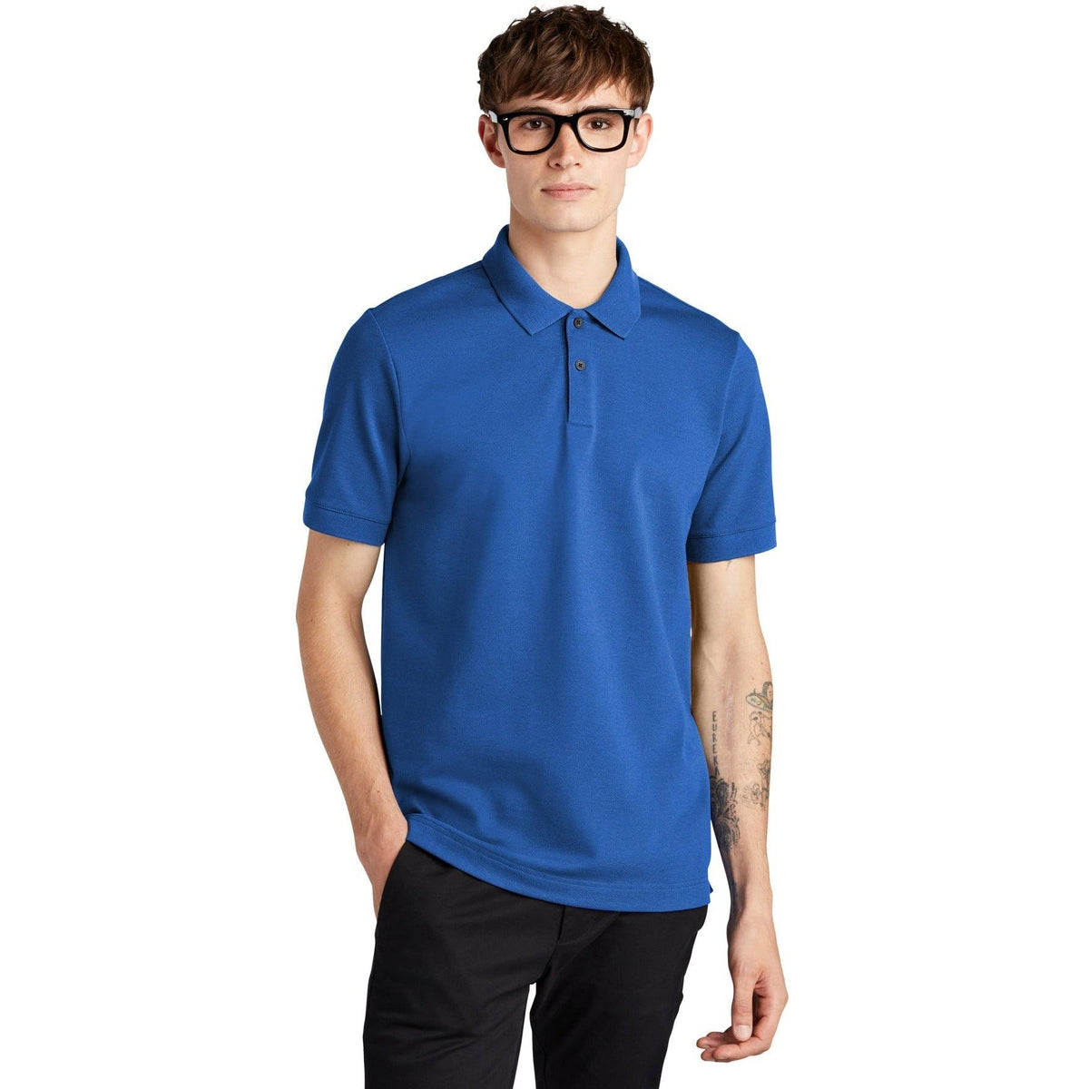 no-logo MERCER+METTLE Stretch Heavyweight Pique Polo-Regular-Mercer Mettle-Thread Logic