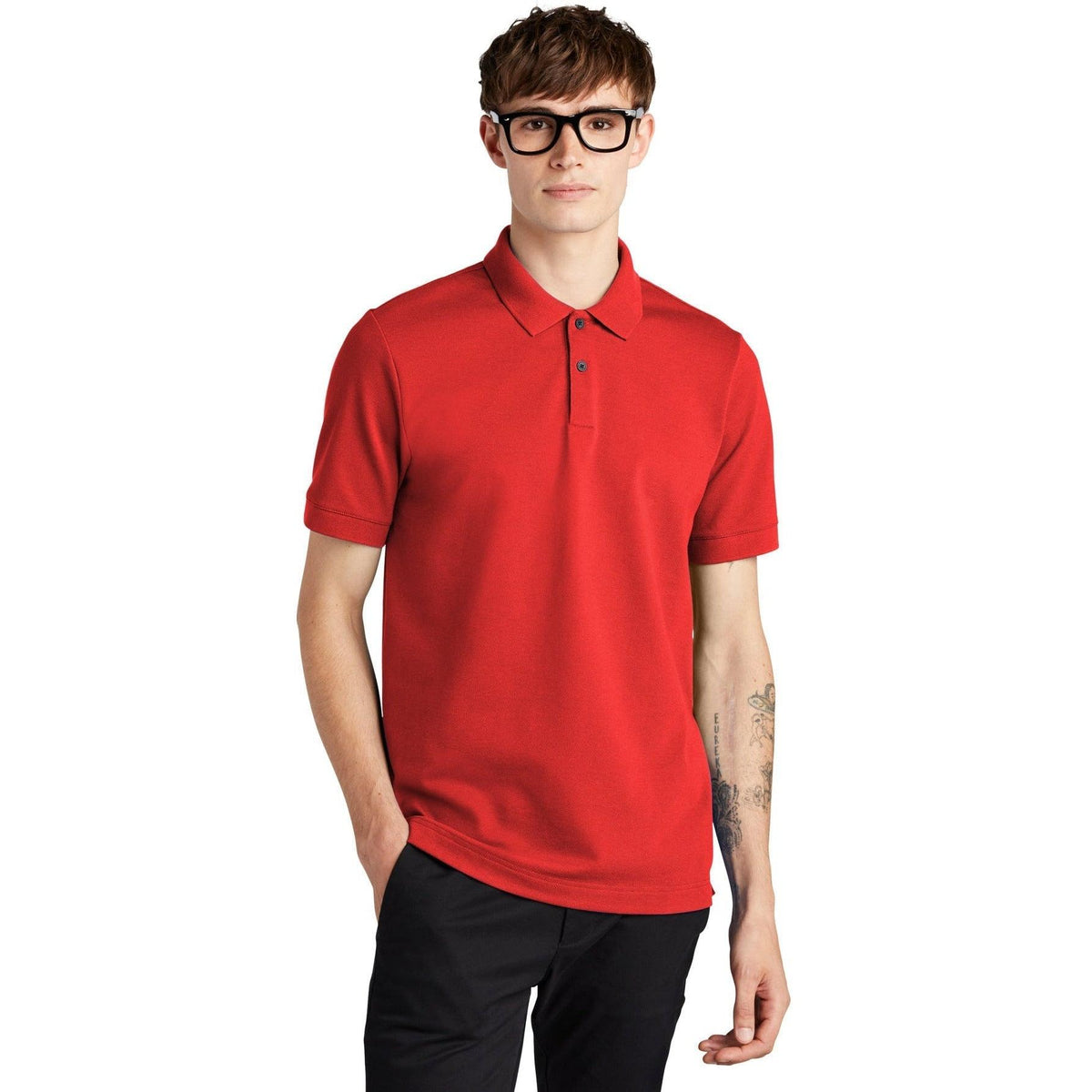 no-logo MERCER+METTLE Stretch Heavyweight Pique Polo-Regular-Mercer Mettle-Thread Logic
