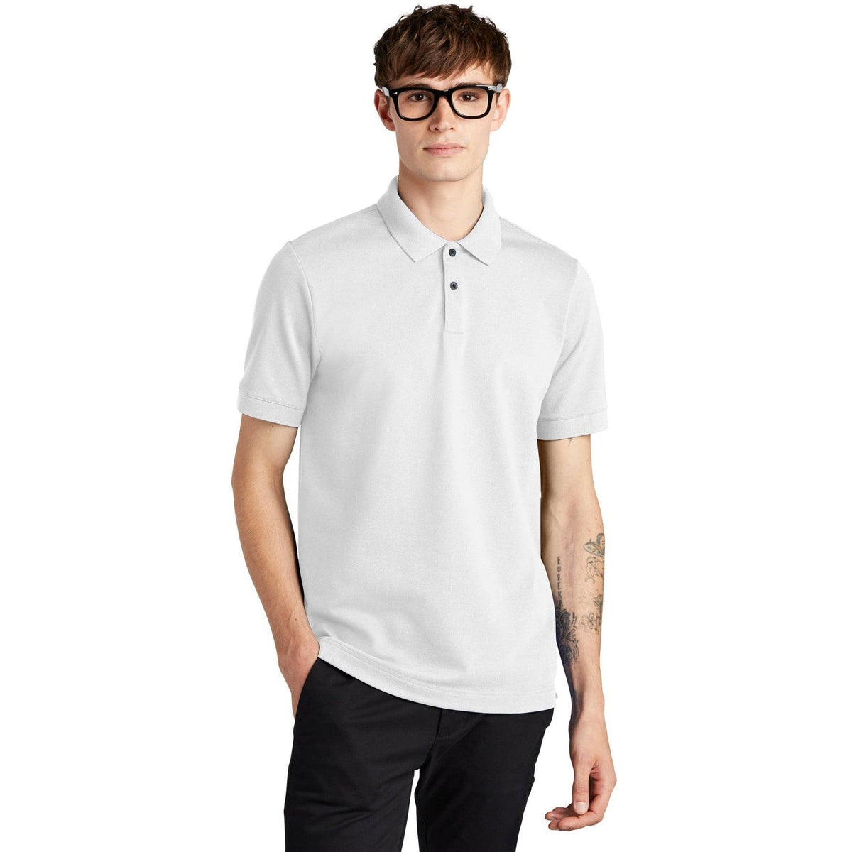 no-logo MERCER+METTLE Stretch Heavyweight Pique Polo-Regular-Mercer Mettle-Thread Logic