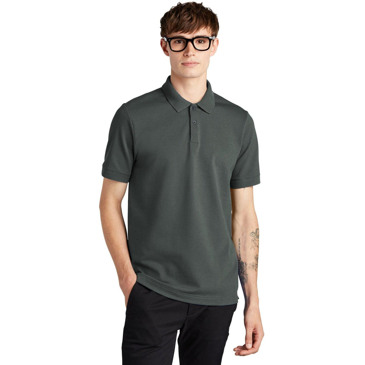no-logo MERCER+METTLE Stretch Heavyweight Pique Polo-Regular-Mercer Mettle-Thread Logic