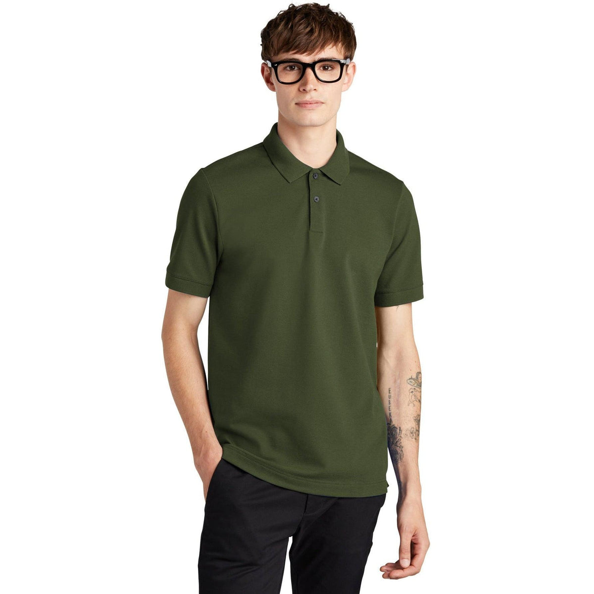 no-logo MERCER+METTLE Stretch Heavyweight Pique Polo-Regular-Mercer Mettle-Thread Logic