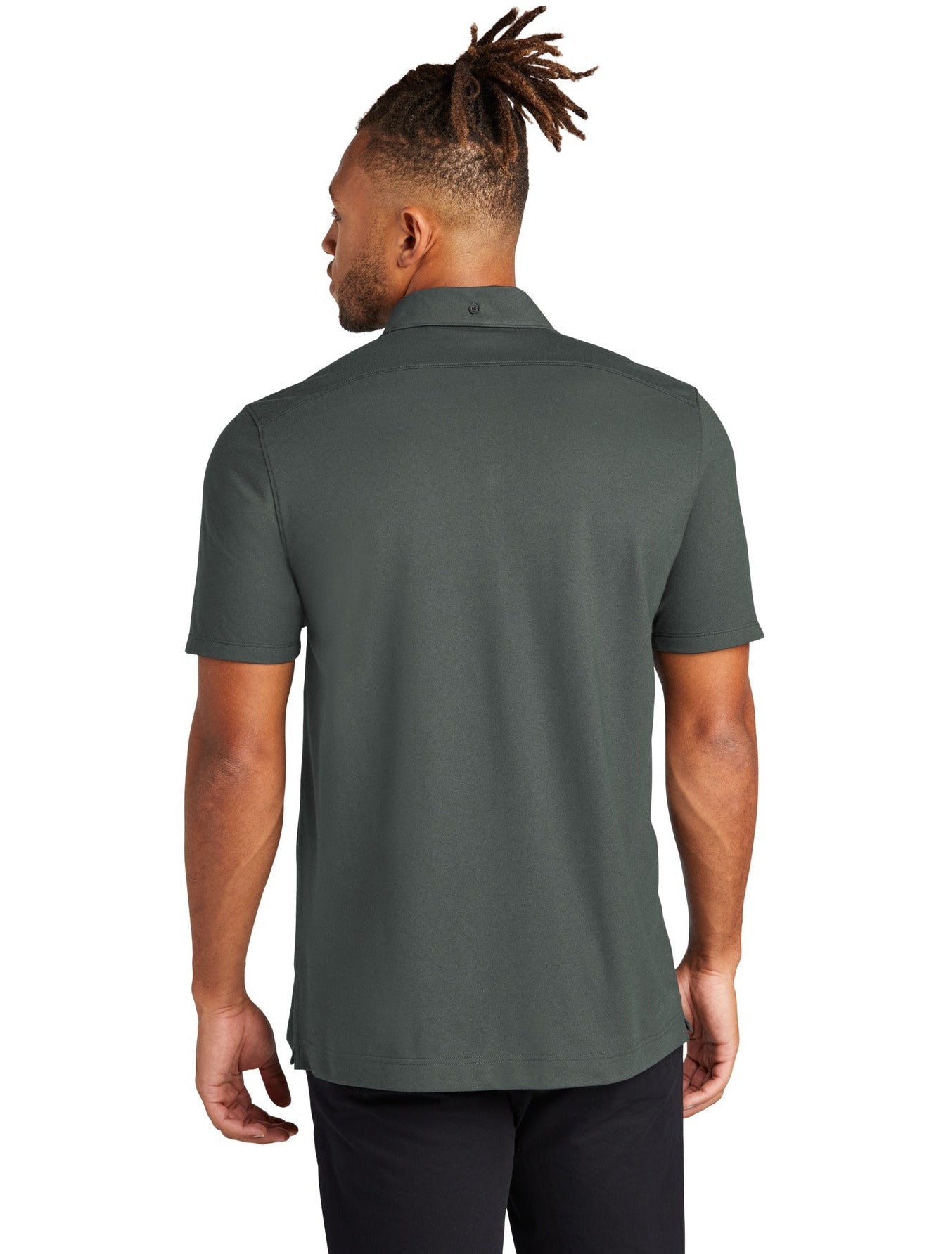 no-logo MERCER+METTLE Stretch Pique Full-Button Polo-Regular-Mercer Mettle-Thread Logic