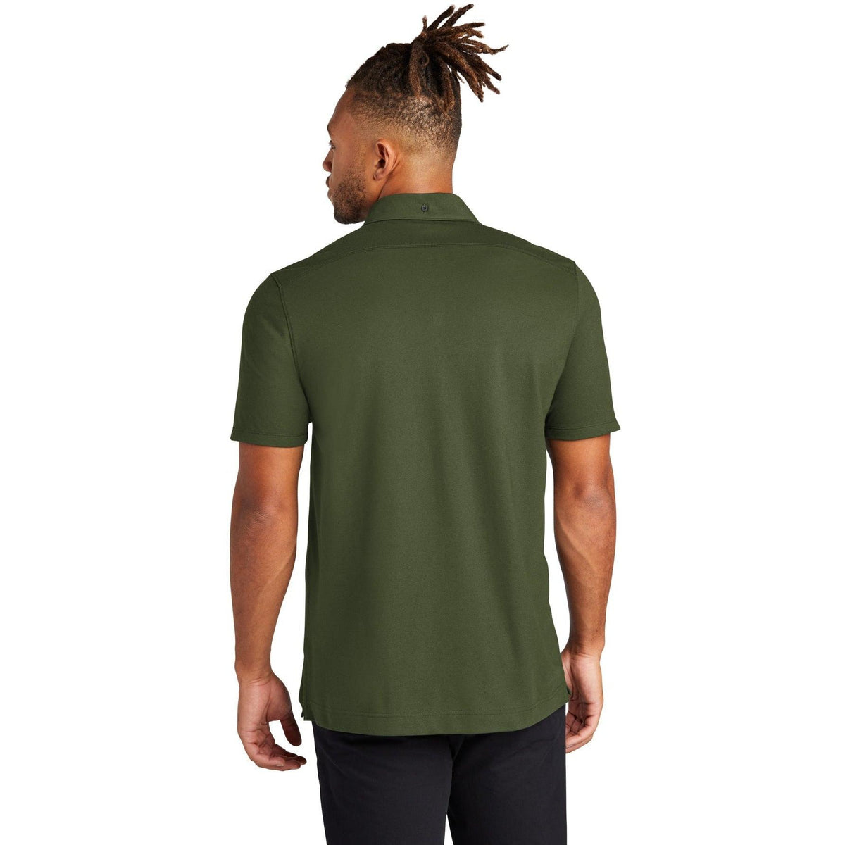 no-logo MERCER+METTLE Stretch Pique Full-Button Polo-Regular-Mercer Mettle-Thread Logic