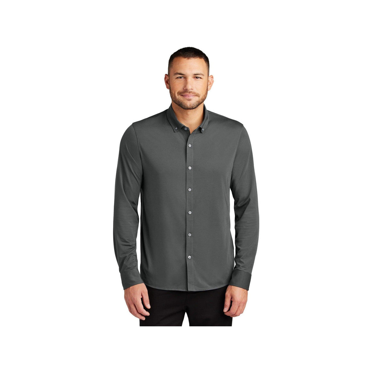 no-logo Mercer+Mettle Stretch Jersey Long Sleeve Shirt-Mercer Mettle-Thread Logic