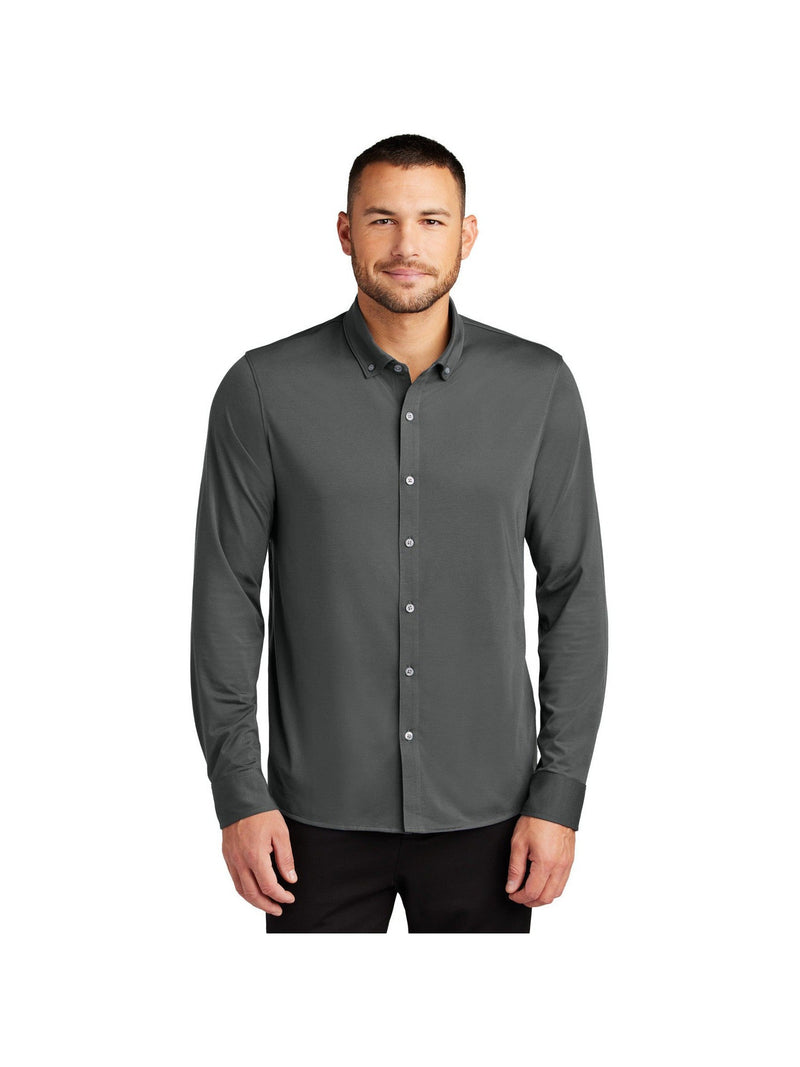 no-logo Mercer+Mettle Stretch Jersey Long Sleeve Shirt-Mercer Mettle-Thread Logic