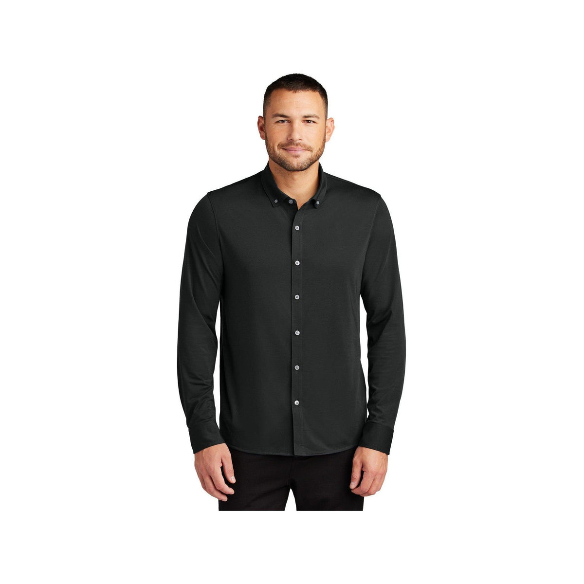 no-logo Mercer+Mettle Stretch Jersey Long Sleeve Shirt-Mercer Mettle-Thread Logic