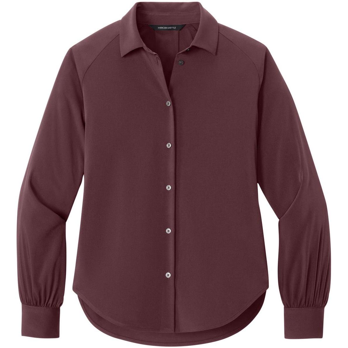 no-logo Mercer+Mettle Women's Long Sleeve Buttery Soft Blouse