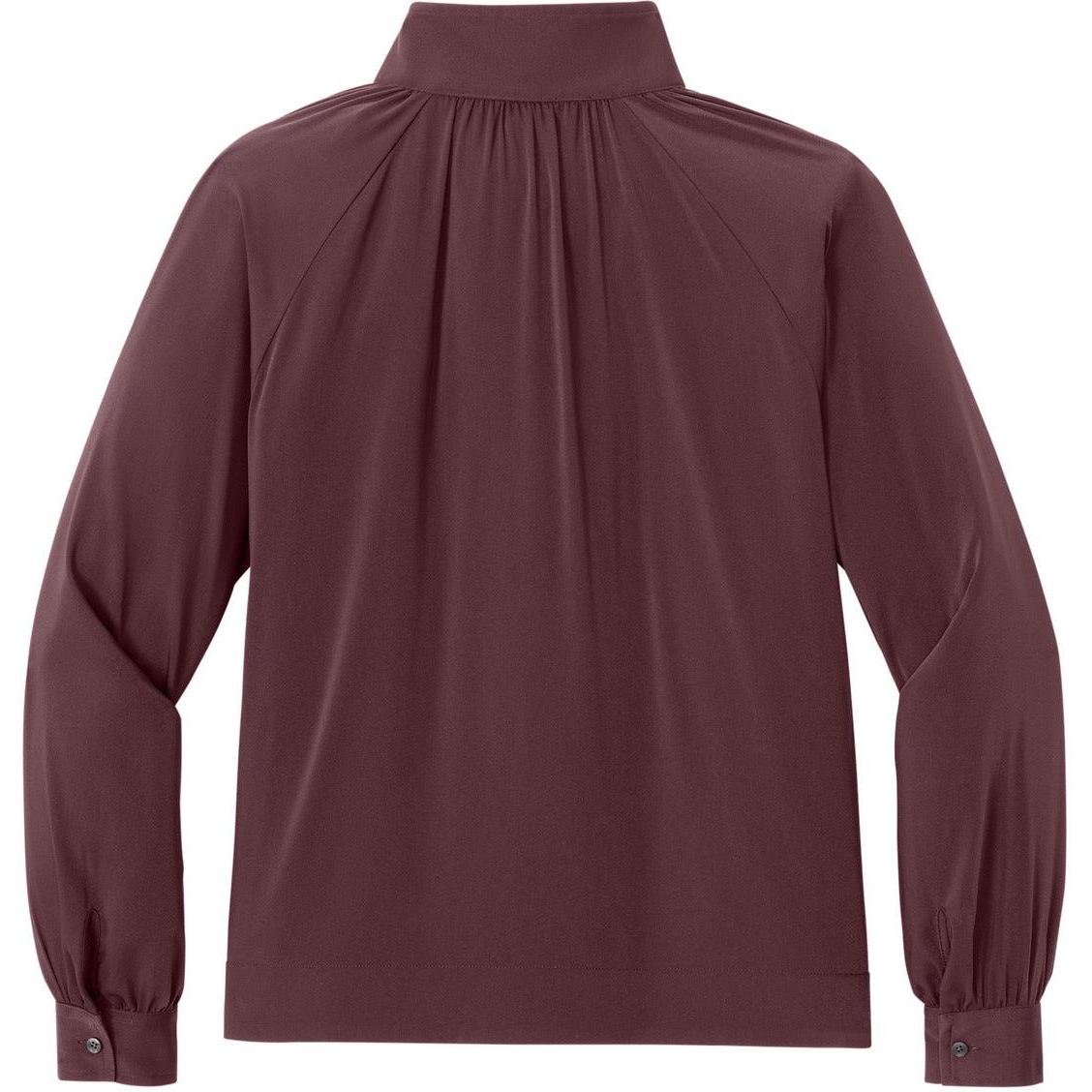 no-logo Mercer+Mettle Women's Long Sleeve Buttery Soft Popover Blouse