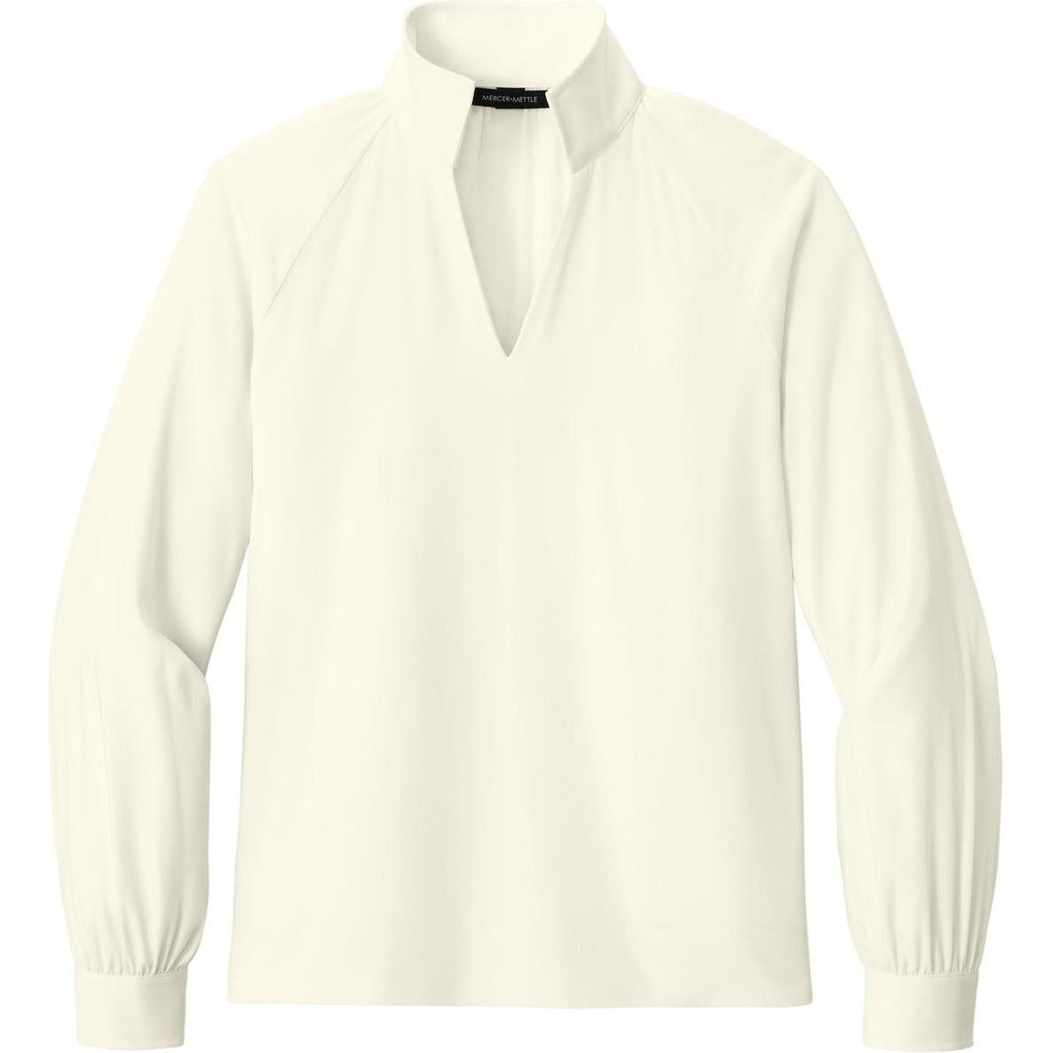 no-logo Mercer+Mettle Women's Long Sleeve Buttery Soft Popover Blouse