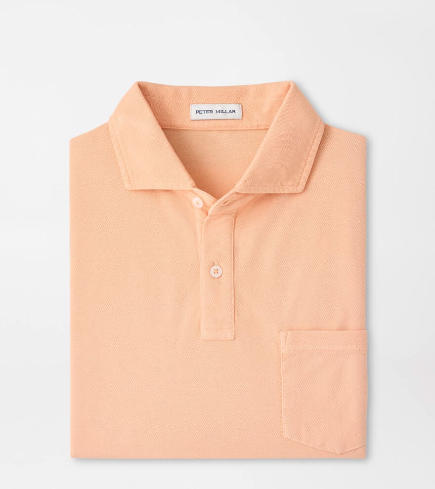 no-logo Peter Millar Everyday Piqué Polo-Peter Millar-Cosmic Peach-S-Thread Logic