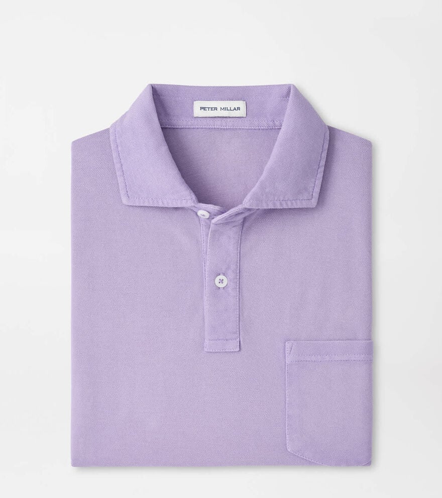no-logo Peter Millar Everyday Piqué Polo-Peter Millar-Light Violet-S-Thread Logic