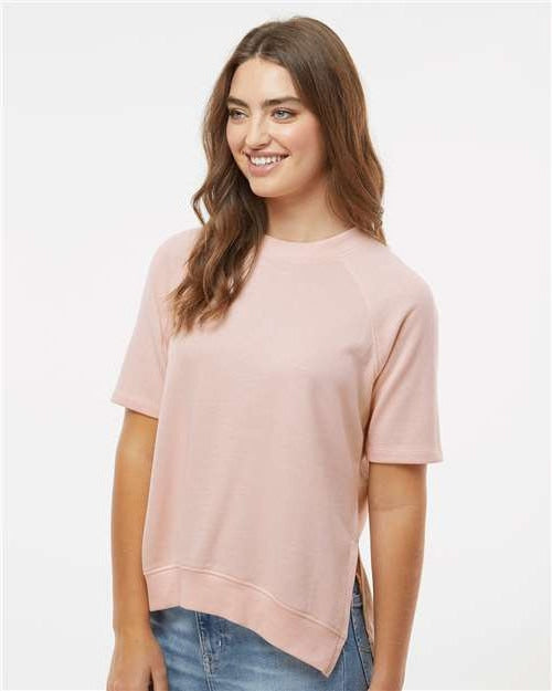 no-logo MV Sport Ladies French Terry Short Sleeve Crewneck Pullover-Apparel-MV Sport-Thread Logic