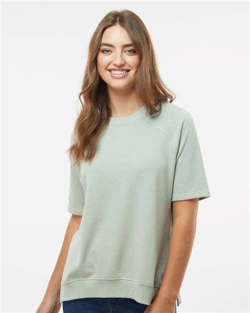 no-logo MV Sport Ladies French Terry Short Sleeve Crewneck Pullover-Apparel-MV Sport-Thread Logic
