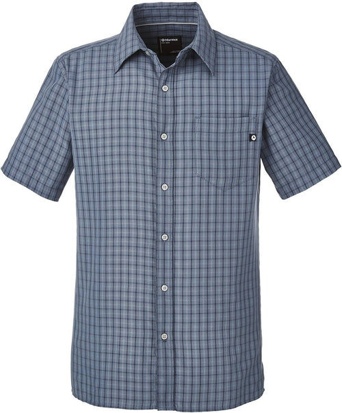  Marmot Elridge Woven Short-Sleeve Shirt-Men's Dress Shirts-Marmot-Steel Onyx-S-Thread Logic