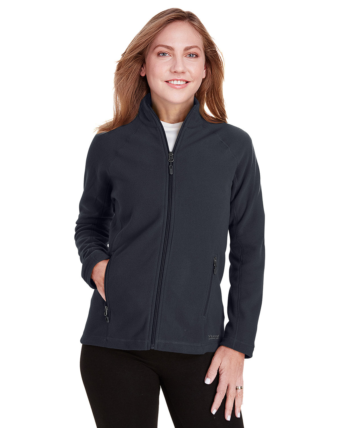  Marmot Ladies Rocklin Fleece Jacket-Ladies Jackets-Marmot-Black-XS-Thread Logic