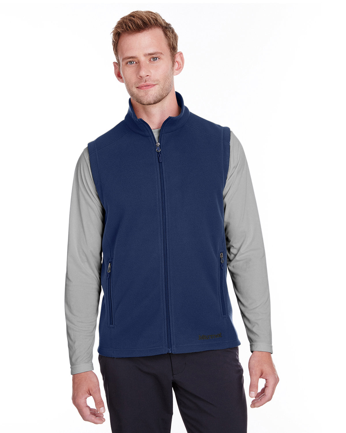  Marmot Rocklin Fleece Vest-Men's Layering-Marmot-Artic Navy-S-Thread Logic