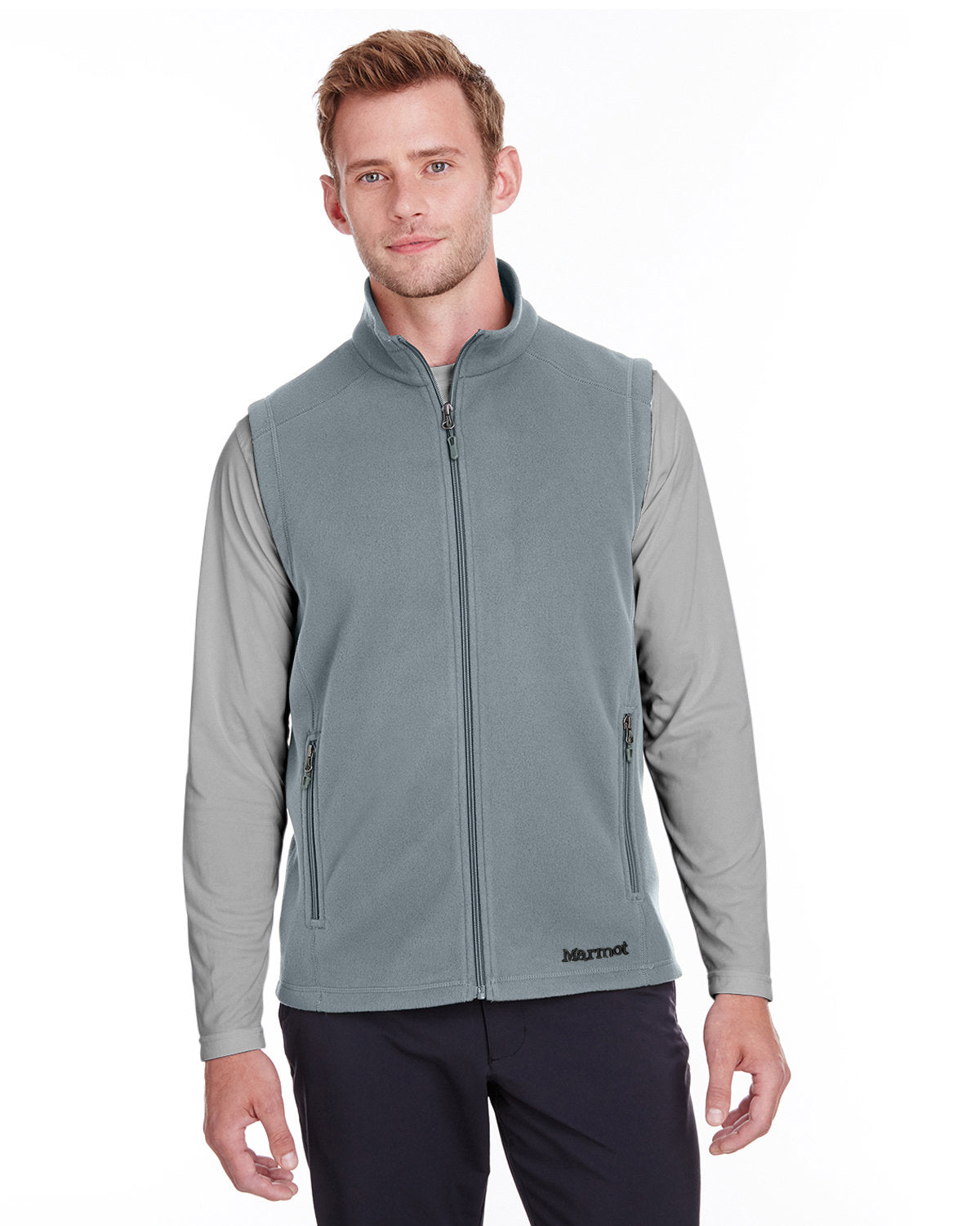  Marmot Rocklin Fleece Vest-Men's Layering-Marmot-Steel Onyx-S-Thread Logic