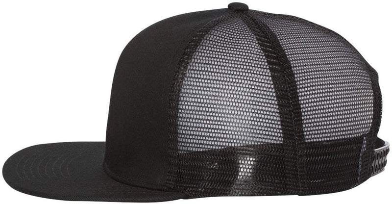 no-logo Mega Cap Flat Bill Six-Panel Trucker Cap-Headwear-Mega Cap-Thread Logic 