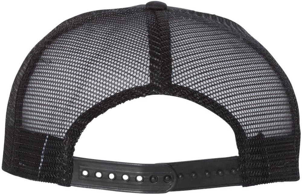 no-logo Mega Cap Flat Bill Trucker Cap-Headwear-Mega Cap-Thread Logic 