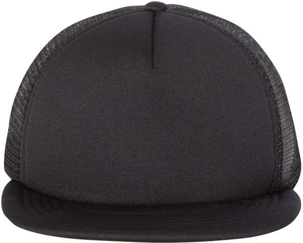 Mega Cap Foam Front Flat Bill Trucker Cap
