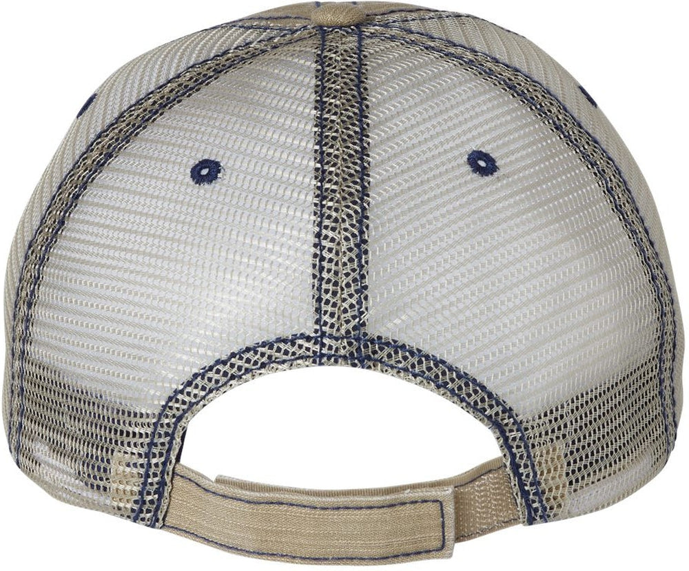 no-logo Mega Cap Herringbone Trucker Cap-Caps-Mega Cap-Thread Logic 